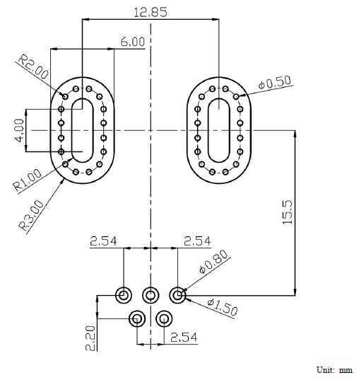 Figure 4. Recommended Land Pattern of CQ-223x