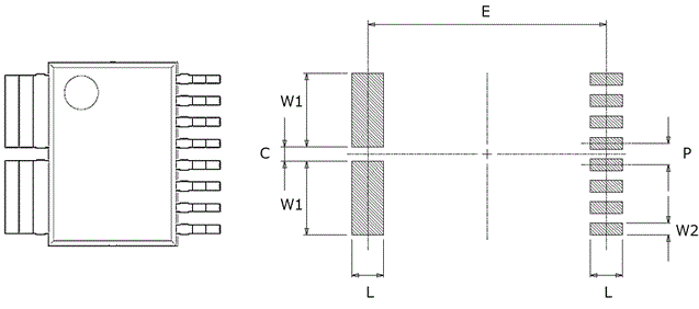 Figure 7. CZ-3Axx recommended land pattern