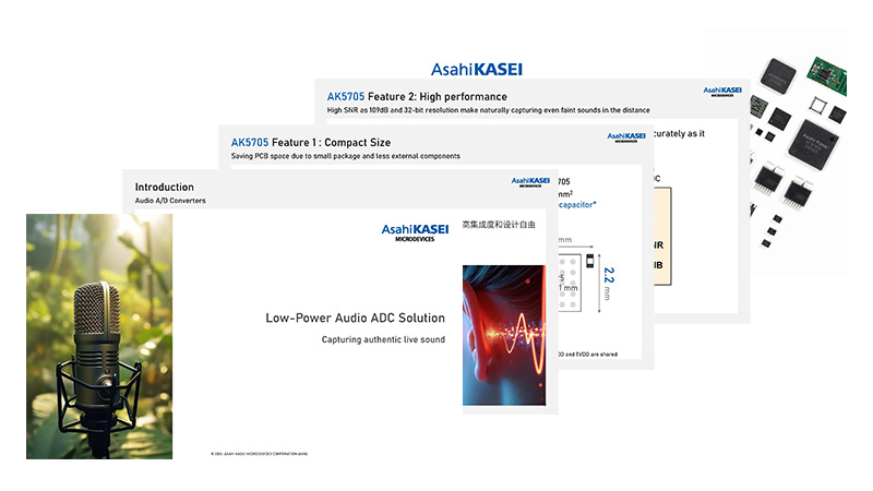 Low-Power Audio ADC AK570x series