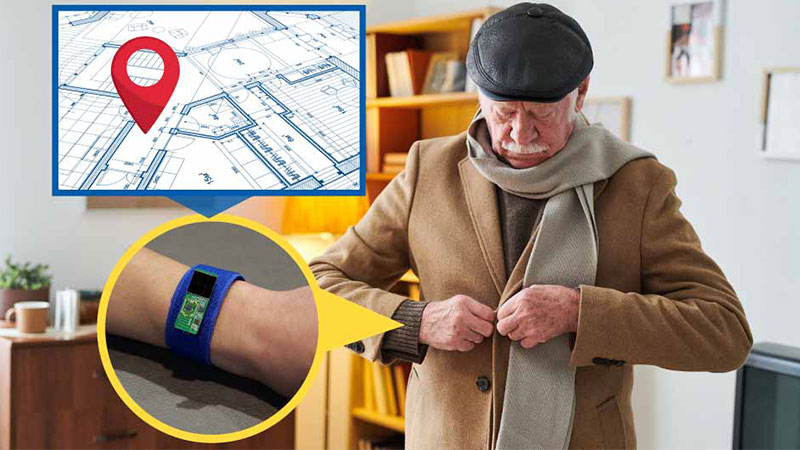 Battery-free Beacon Tags  for Monitoring Wandering