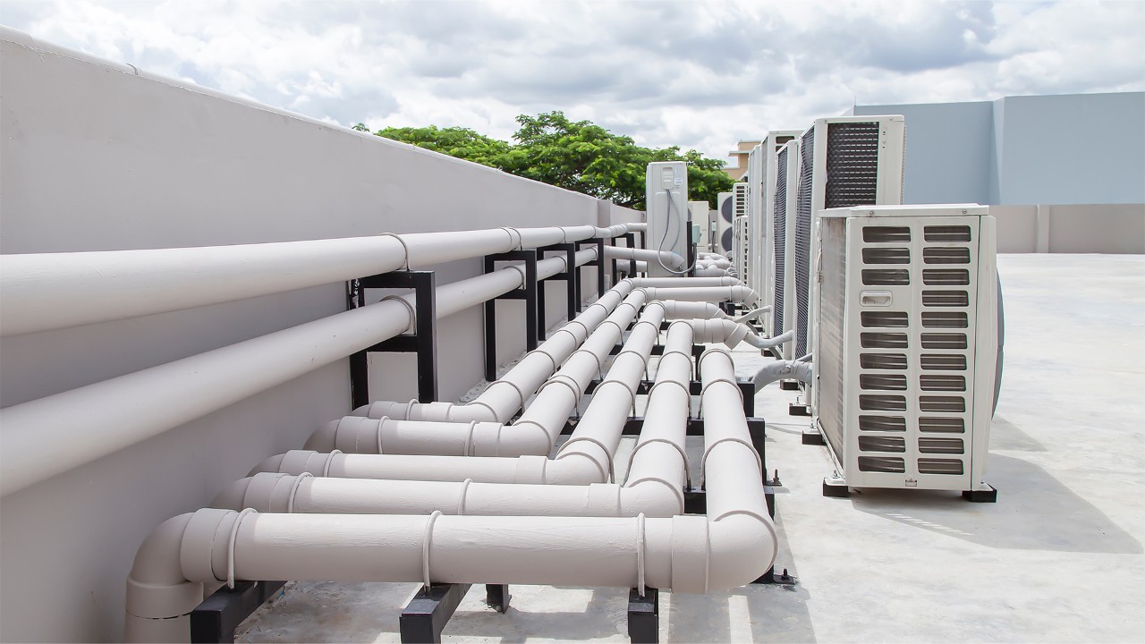 Points of building air conditioning equipment in compliance with IEC/UL 60335-2-40