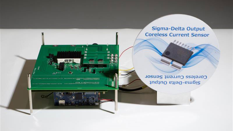 Coreless current sensor IC for AC servo controls