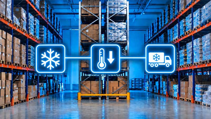 Environmental and condition sensing in logistics warehouses