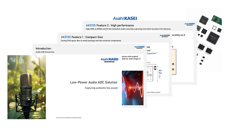 Low-Power Audio ADC AK570x series