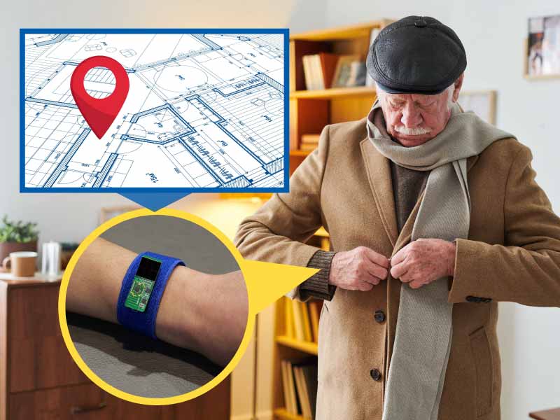 Battery-free Beacon Tags for Monitoring Wandering:
