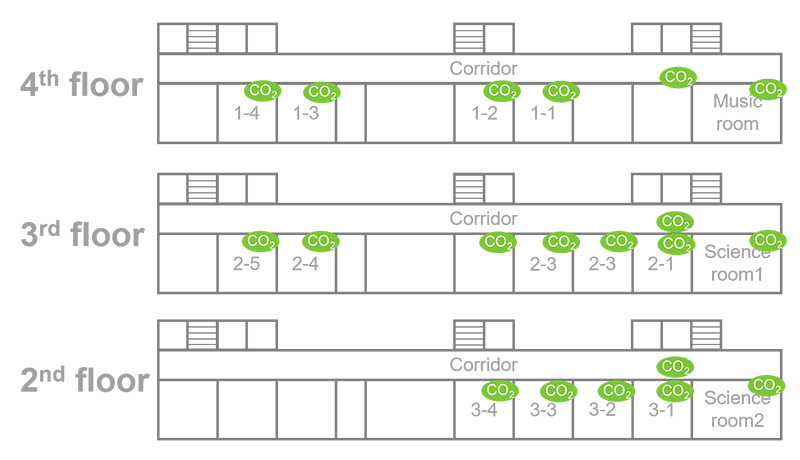 図 1-2. 2nd-4th Floor