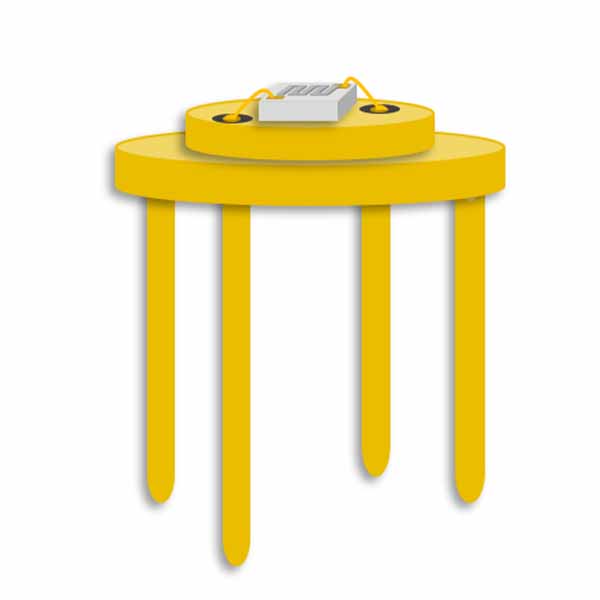 Figure 4. MEMS heater (Infrared Light emitter of NDIR type CO2 sensor)