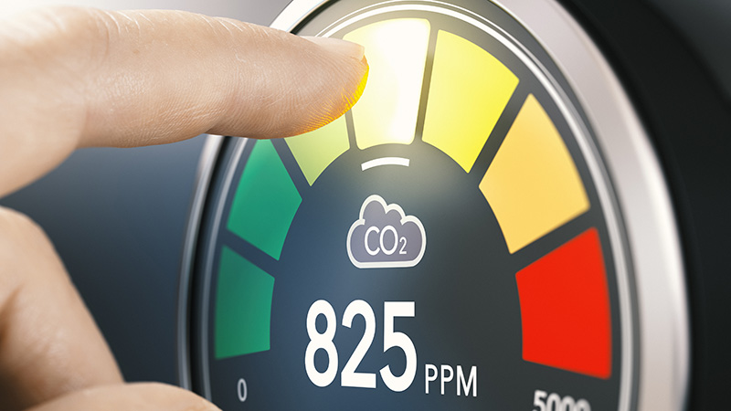 Temperature characteristics of CO2 sensors