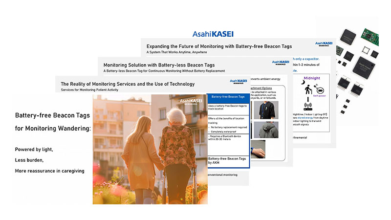 Battery-free Beacon Tags for Monitoring Wandering
