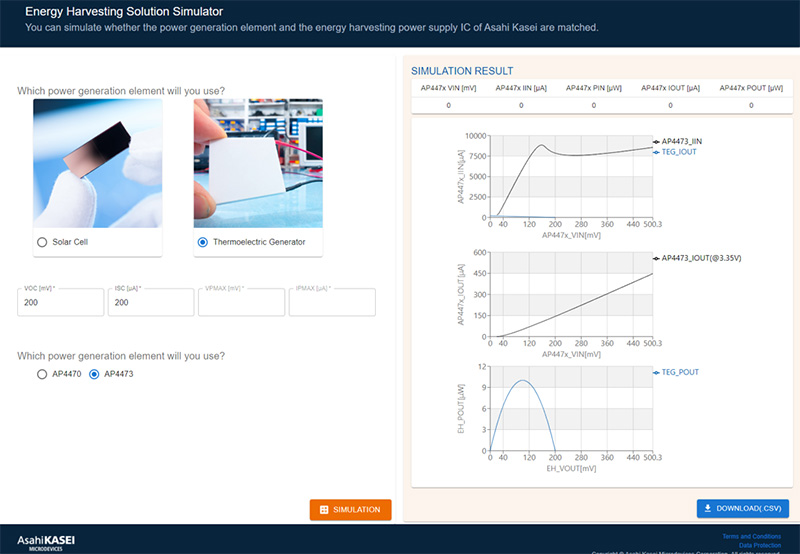 AP447x Power Simulator - Environmental Power Generation Elements